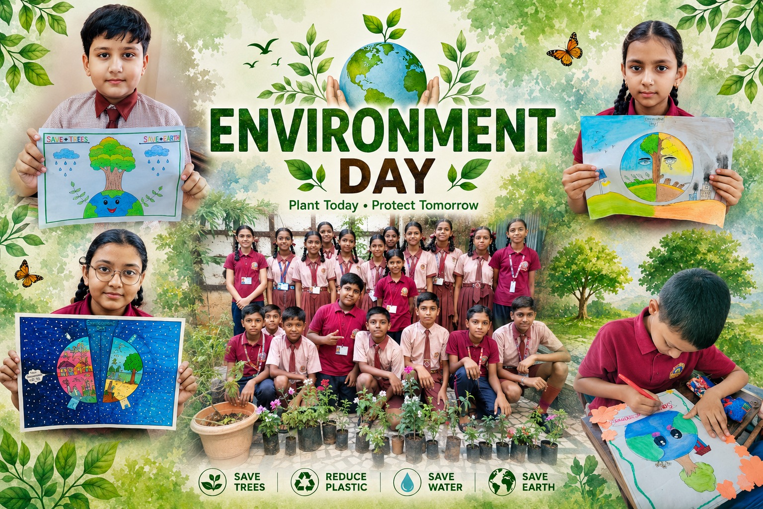 M.V. High School students and campus activities